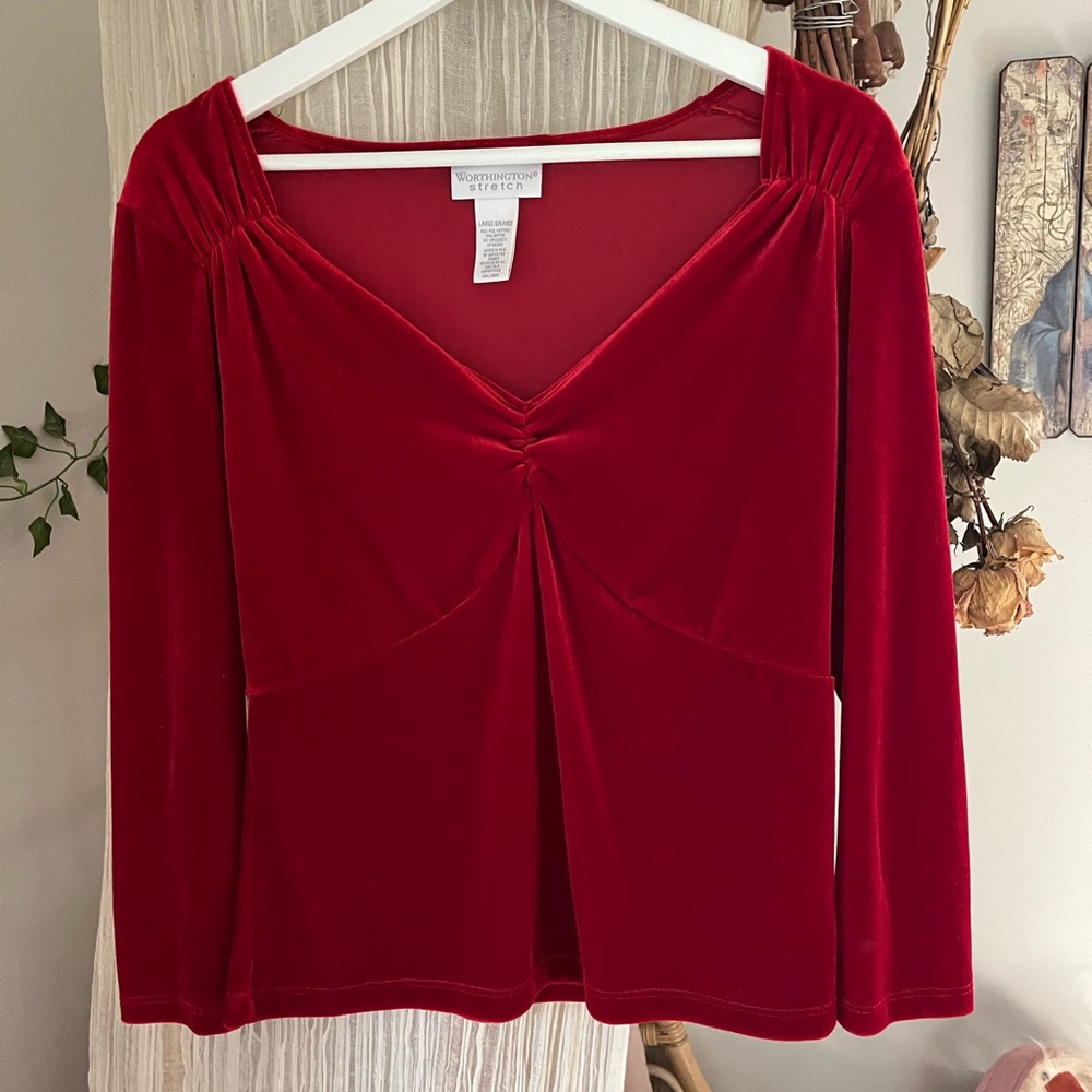 Vintage Velvet Blouse